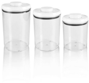 OXO Food Storage Containers, 3 Piece Round Pop Canister Set
