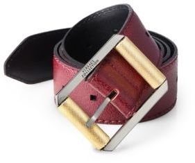 Versace Grained Leather Belt