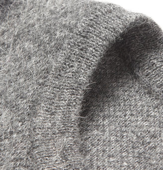 Alexander McQueen Check Mohair and Wool-Blend Sweater