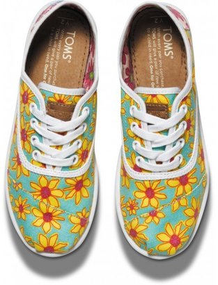 Toms Yellow Daisy Youth Cordones