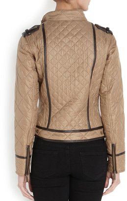 Temperley London Barbour Gold Label By Petunia tan quilted jacket