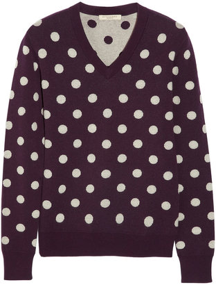 Burberry Polka-dot intarsia knitted sweater