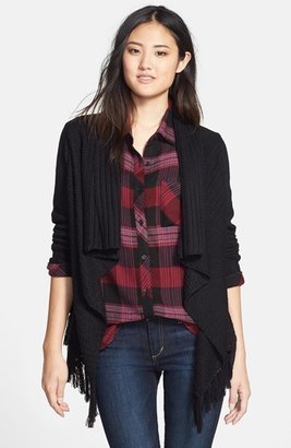 RD Style Open Front Fringe Cardigan