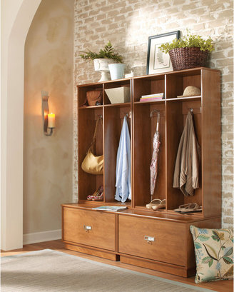 Lang Furniture Entryway Storage Closet/ Coat Rack with Drawer