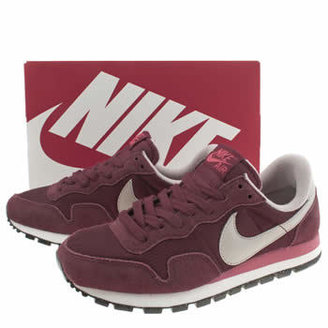 Nike womens burgundy pegasus 83 trainers