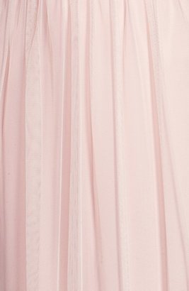 Amsale Lace Detail Tulle Gown