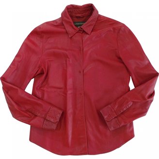 Banana Republic Red Leather Top