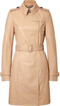 Burberry Leather Halefield Trench Coat