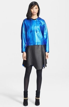 3.1 Phillip Lim Foiled Leather Hoodie