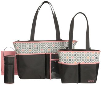Carter's Diaper Bag Set - Brown/Pink