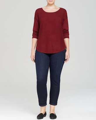 Eileen Fisher Plus Ribbed Knit Sweater