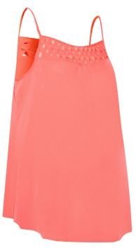 New Look Maternity Coral Lattice Front Cami
