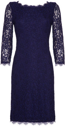 Diane von Furstenberg Zarita Long Purple Dress