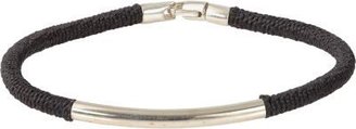 Caputo & Co Sterling Silver & Wrapped Cord Bracelet