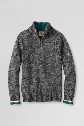 Lands' End Little Boys' Half-zip Mockneck Sweater