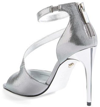 Nina 'McKenna' Metallic Ankle Strap Sandal (Women)
