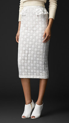 Burberry Geometric English Lace Skirt