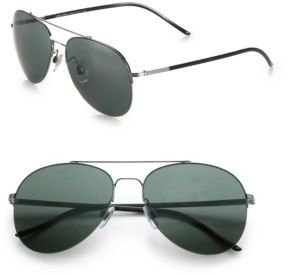 Giorgio Armani Semi-Rimless Aviator Sunglasses