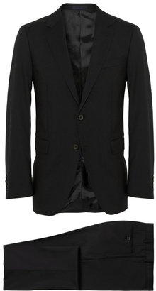 Lanvin Black Slim-Fit Wool Suit