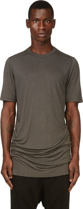 Rick Owens Grey Overlong Level T-Shirt