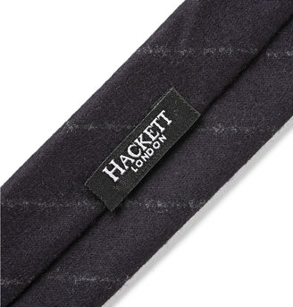 Hackett Pinstriped Wool-Flannel Tie