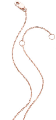 Jennifer Zeuner Jewelry Chelsea Mini Bar Necklace with Diamond