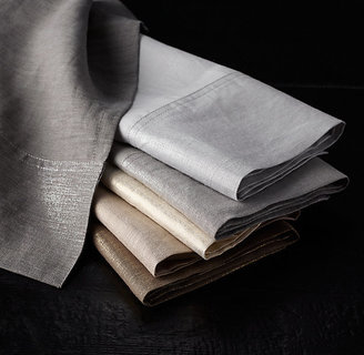 Restoration Hardware Belgian Linen Metallic Guest Towels (Set of 2)