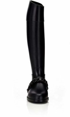 Givenchy Women's Eva Chain-Embellished Rain Boots - Black