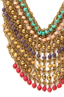 Forever 21 Eclectic Layered Bead Necklace
