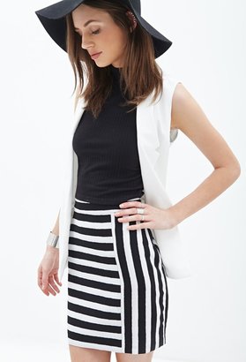Forever 21 Mixed Stripes Pencil Skirt
