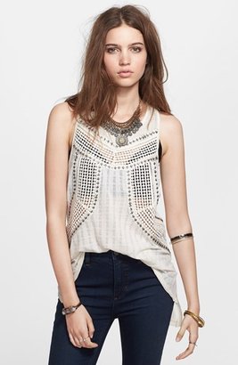 Free People 'Trinity' Embellished High/Low Tank