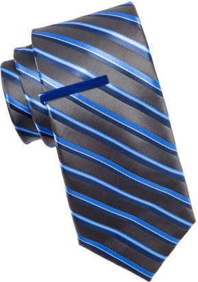 Jf J.Ferrar JF Celebration Stripe Tie and Tie Bar Set