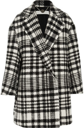 Stella McCartney Fonny oversized checked wool and alpaca-blend coat