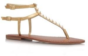 Jessica Simpson Gold 'Kabii' flat sandals