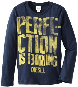 Diesel Boys 8-20 Tupiyti Long Sleeve Perfection Is Boring Tee Shirt