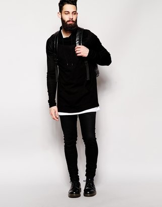 ASOS Longline Jumper with Cowl Neck