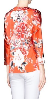 Nobrand Floral print silk blouse