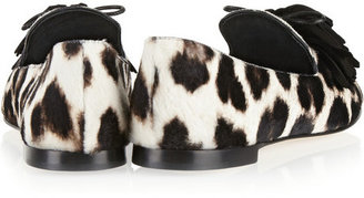 Giuseppe Zanotti Dalila leopard-print calf hair loafers