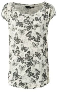 New Look White Butterfly Print T-Shirt