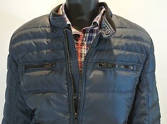 GUESS down Navy Blue Jacket Lightweight Puffer Coat 100% Authentic NEW куртка
