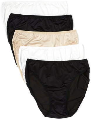 VPL White/Black/Nude Premium No 5 Pair Pack High Leg Knickers