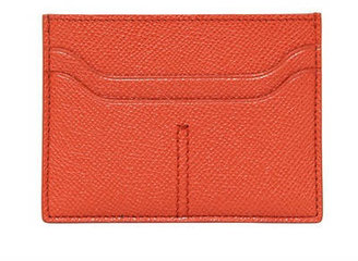 Tod's Stitched Embossed Leather Card Holder