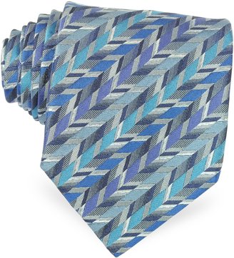 Missoni Geometric Ribbon Pattern Woven Silk Tie