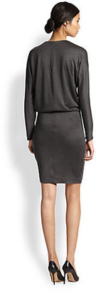 L'Agence LA'T by Asymmetrical Gathered Dolman-Sleeved Dress