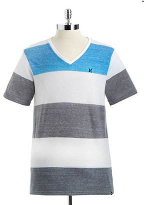 Hurley Dublin Striped V-Neck T-Shirt