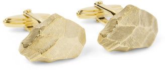 Lanvin Engraved Gold-Plated Cufflinks