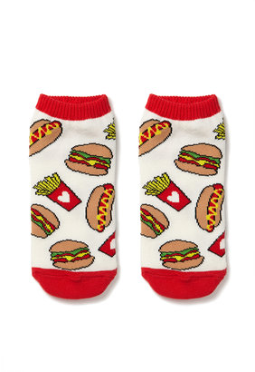 Forever 21 Fast Food Ankle Socks