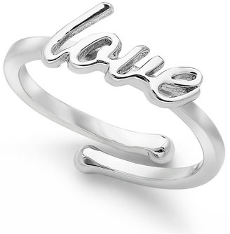 Kate Spade Love" Adjustable Ring