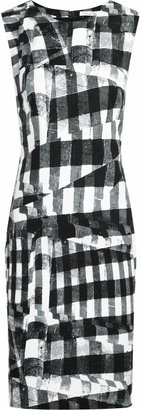 Oscar de la Renta Printed stretch-cotton canvas dress