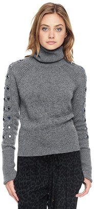 Juicy Couture Embellished Cable Turtleneck
